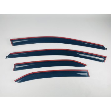 Дефлектори вікон Toyota Camry V70 2017+ Sedan з нерж. хром полоскою-5